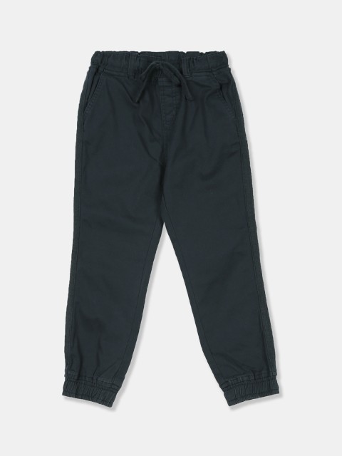 

Cherokee Boys Navy Blue Regular Fit Solid Joggers