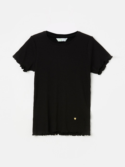 

Bossini Girls Black Self Design Top