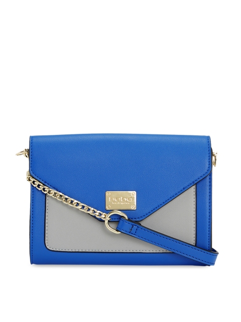 

bebe Blue & Grey Colourblocked Sling Bag