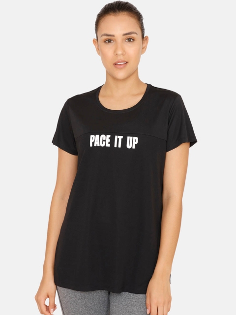 

Zelocity Women Black Printed Top