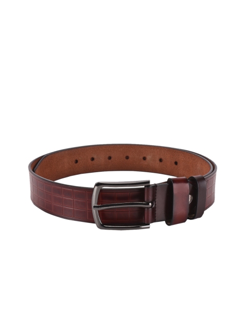 

BuckleUp Men Brown Checked Belt