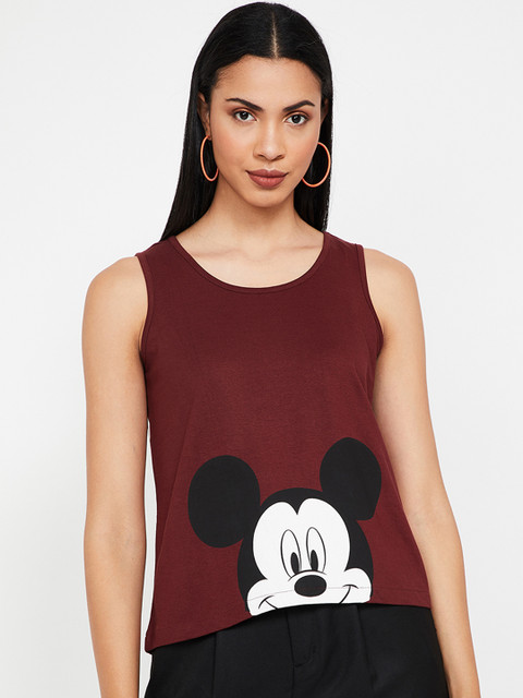 

Ginger by Lifestyle Women Brown Printed Tank Top