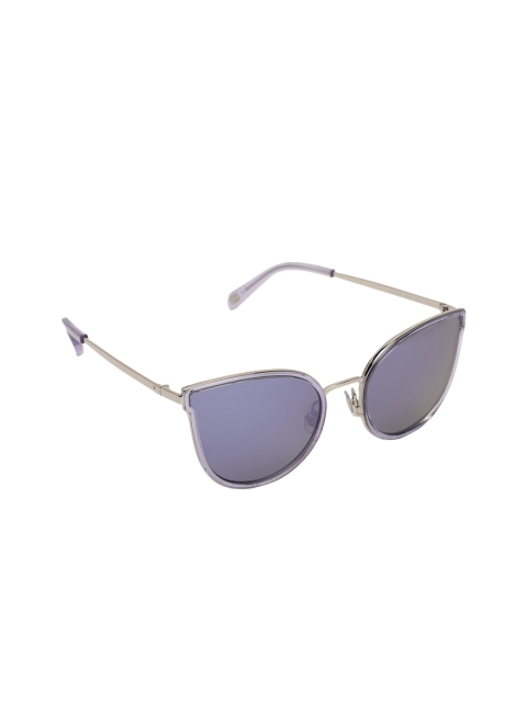 

Fossil Women Cateye Sunglasses 201804B6E553J, Blue