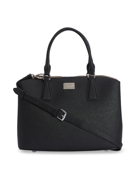 

bebe Black Solid Handheld Bag