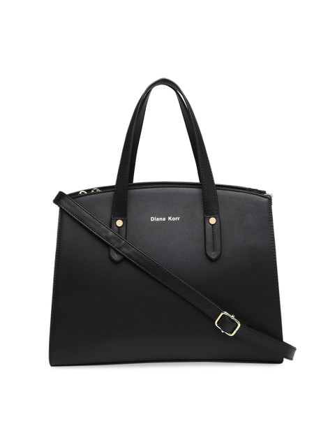 

Diana Korr Black Solid Handheld Bag
