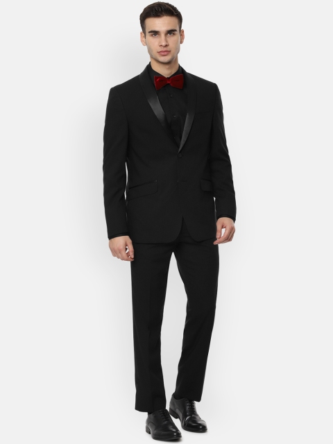 

Van Heusen Men Black Solid Slim-Fit Single-Breasted Party Tuxedo