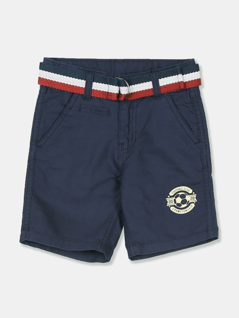 

Cherokee Boys Navy Blue Printed Regular Fit Regular Shorts