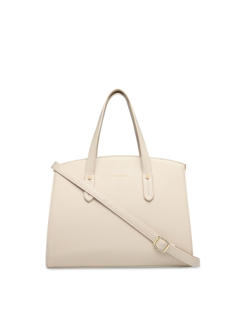 

Diana Korr Beige Solid Handheld Bag