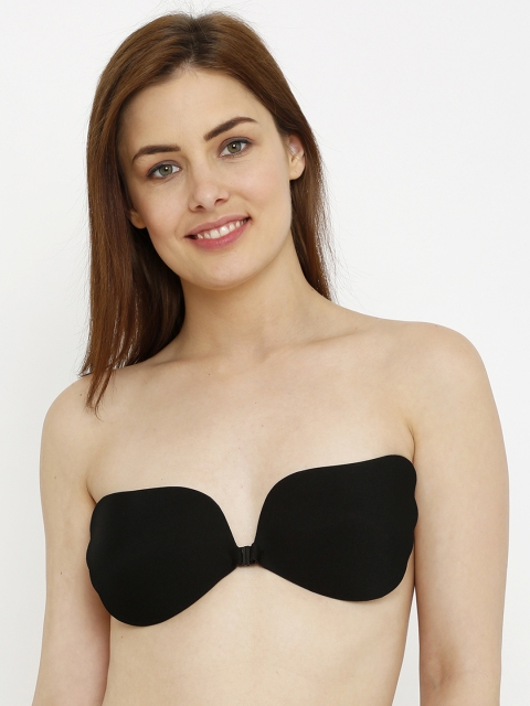 

Candyskin Women Black Solid Stick-On Bra CSB505BK