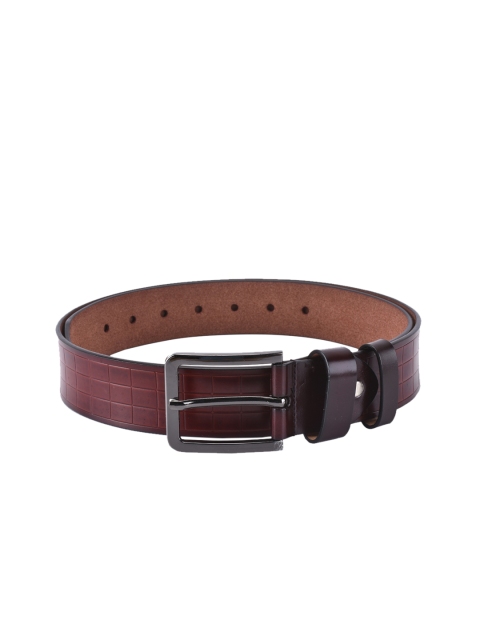 

BuckleUp Men Brown Checked Belt