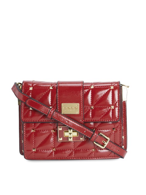 

bebe Red Embellished Sling Bag
