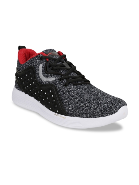 

Campus Men Black Mesh Running Shoes