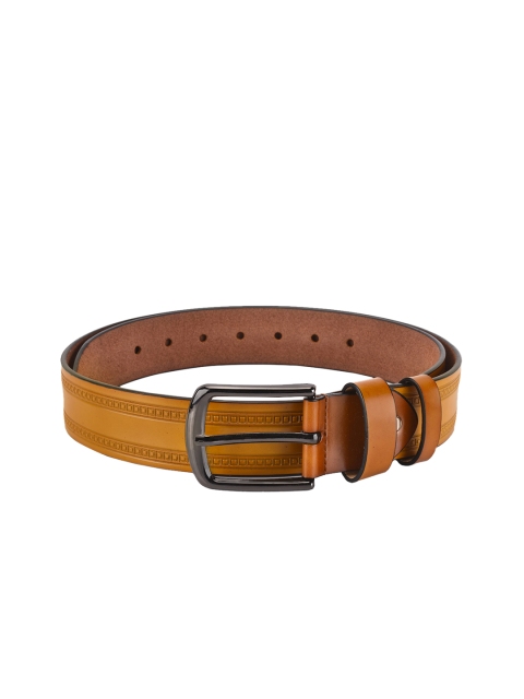 

BuckleUp Men Tan Brown Textured Belt