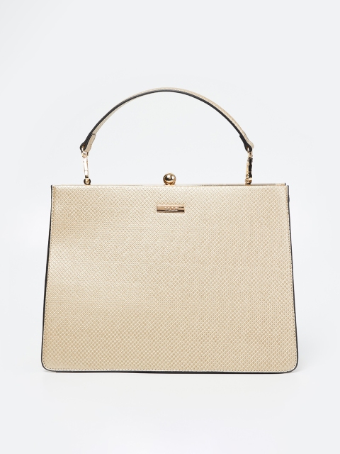 

CODE by Lifestyle Gold-Toned Textured Handheld Bag
