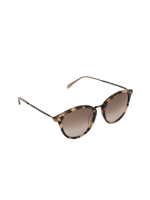 

Fossil Women Round Sunglasses 20227908651HA, Brown