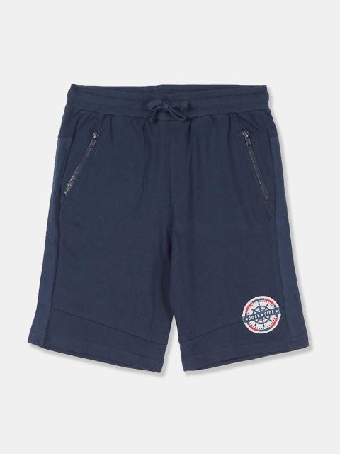 

Cherokee Boys Blue Printed Regular Fit Regular Shorts, Navy blue