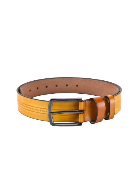 

BuckleUp Men Tan Brown Textured Belt