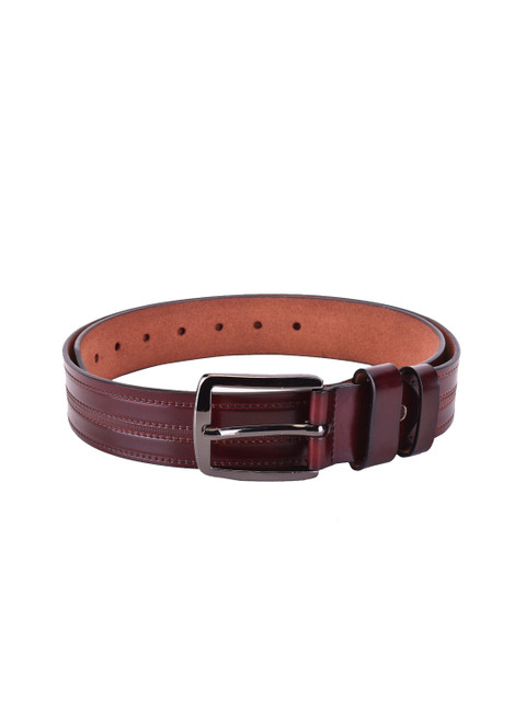 

BuckleUp Men Brown Striped Belt