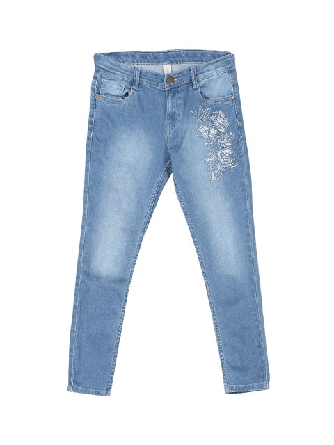 

Cherokee Girls Blue Slim Fit Mid-Rise Clean Look Jeans