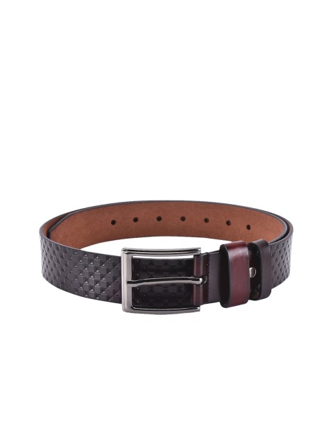 

BuckleUp Men Purple Textured Belt