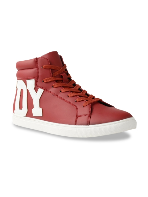 

Rowdy Men Red & White High-Top Sneakers