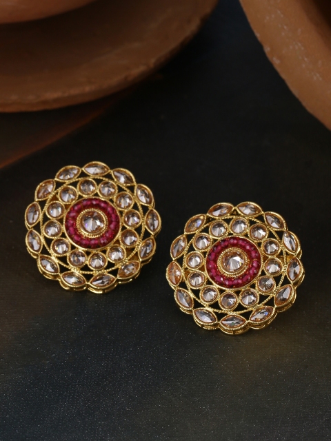 

Voylla Gold-Plated Handcrafted Circular Studs