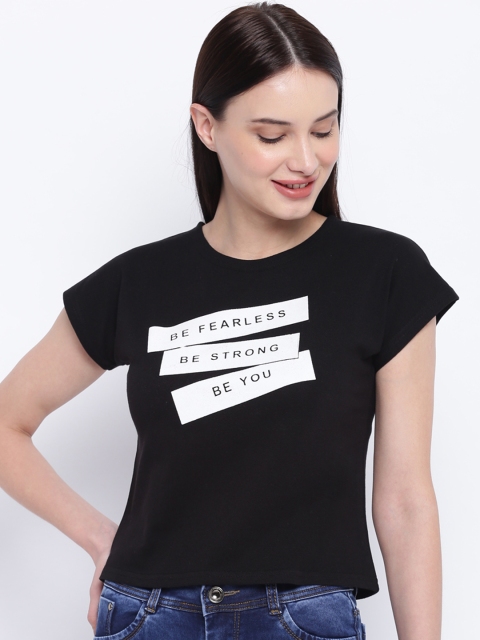 

Everlush Women Black Printed Top
