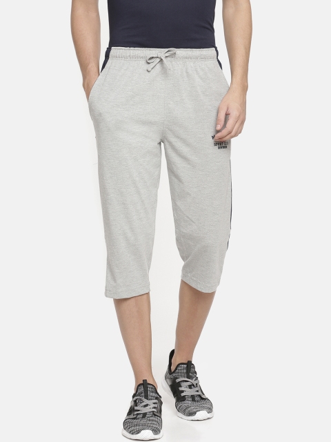 

Macroman M-Series Men Grey Melange Solid Regular Fit Sports Shorts