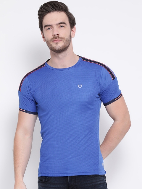 

Monte Carlo Men Blue Solid Round Neck T-shirt