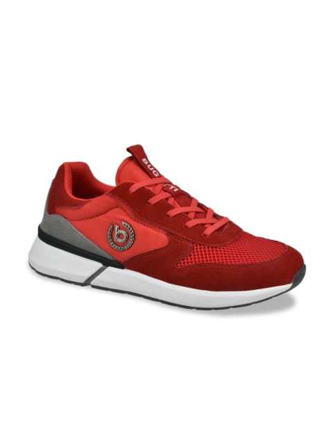 

Bugatti Men Red Solid Sneakers