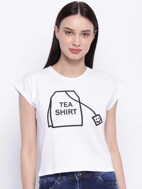 

Everlush Women White Printed Top