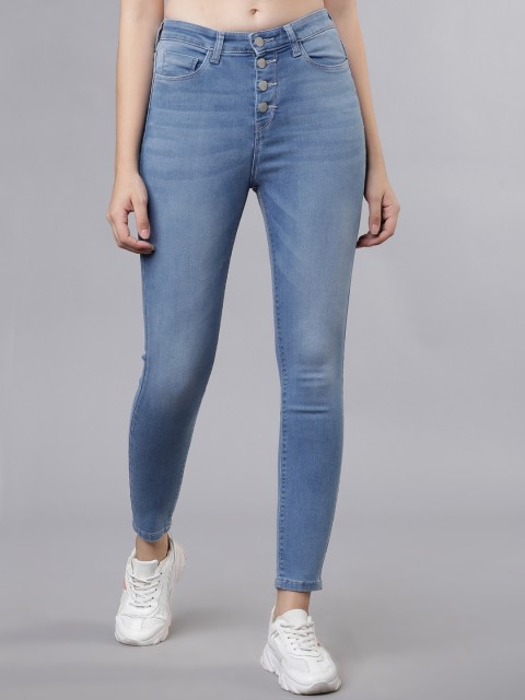 

Tokyo Talkies Women Blue Slim Fit Mid-Rise Clean Look Stretchable Jeans