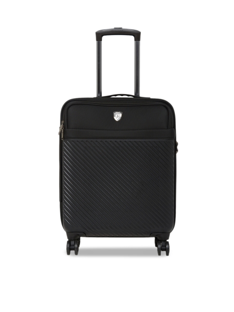 

Heys Unisex Black Solid Charge-A-Weigh Hard-Sided Cabin Trolley Suitcase