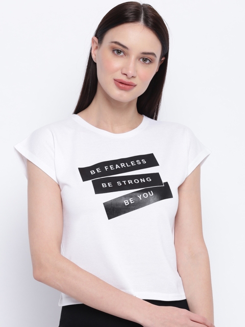 

Everlush Women White Printed Top