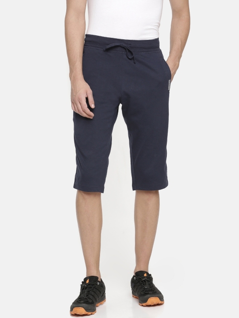 

Macroman M-Series Men Navy Blue Solid Regular Fit Sports Shorts