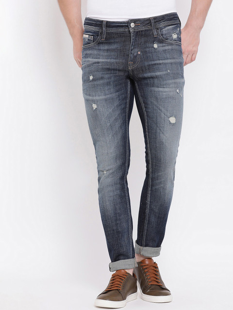 

Antony Morato Men Blue Slim Fit Mid-Rise Mildly Distressed Stretchable Jeans