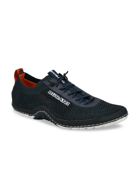 

Bugatti Men Blue Solid Sneakers