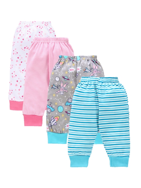 

BUMZEE Kids Pack Of 4 Joggers, Pink