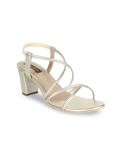 

Flat n Heels Women Gold-Toned Solid Heels