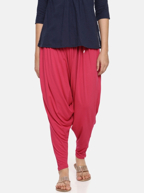 

Feather Soft Elite Women Pink Solid Loose-Fit Patiala