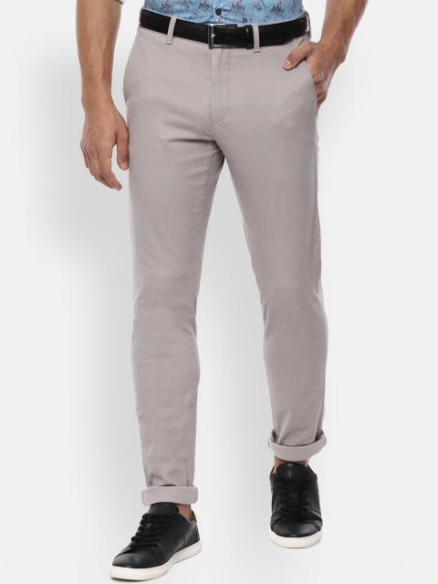 

Van Heusen Sport Men Grey Slim Fit Solid Regular Trousers