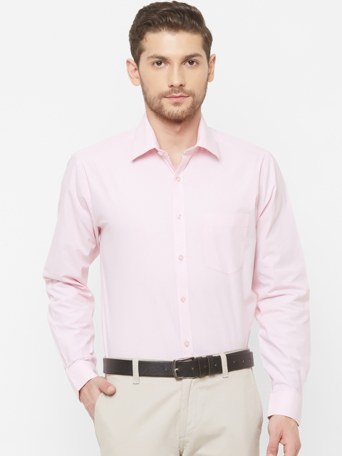 

EQUINOX Men Pink Regular Fit Solid Formal Shirt