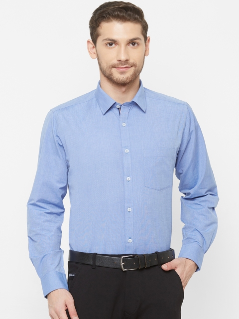

EQUINOX Men Blue Regular Fit Solid Formal Shirt