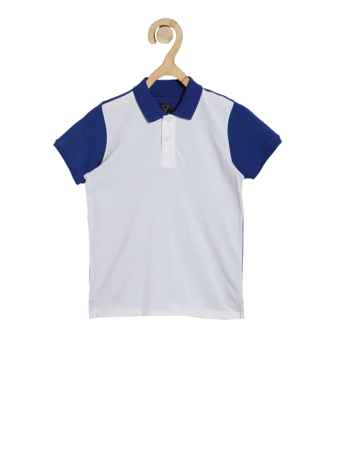 

Allen Solly Junior Boys White Colourblocked Polo Collar T-shirt