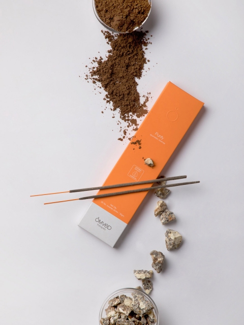 

Omved Purify Ayurvedic Incense Sticks, Brown