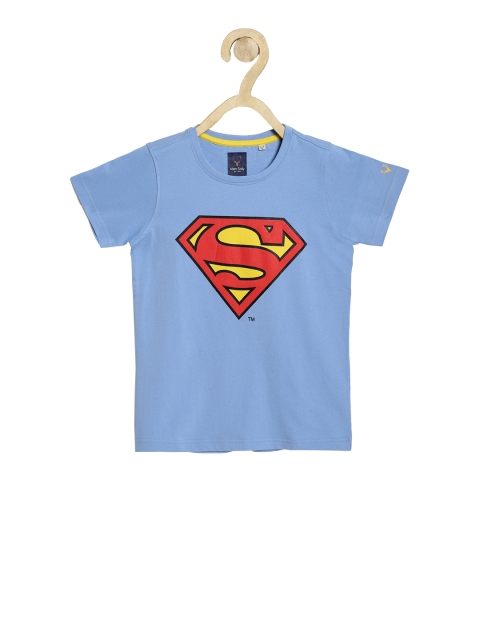 

Allen Solly Junior Boys Blue Superman Printed Round Neck T-shirt