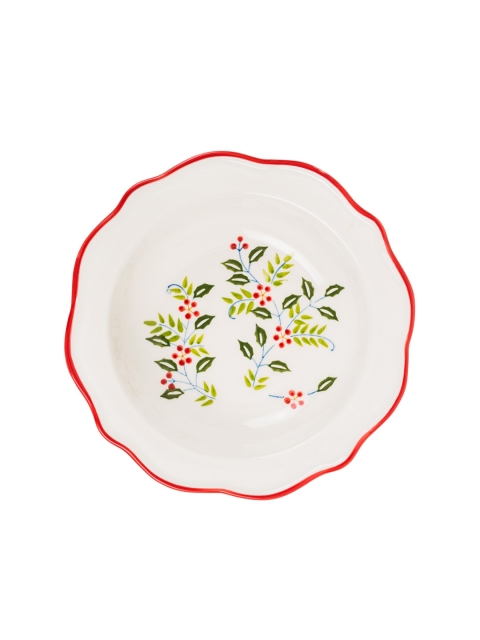 

Chumbak White & Red Printed Planting Postivity Bowl
