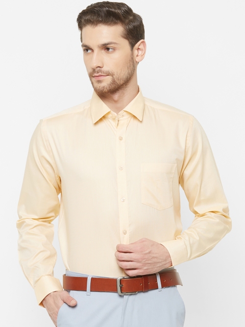 

EQUINOX Men Orange Regular Fit Solid Formal Shirt