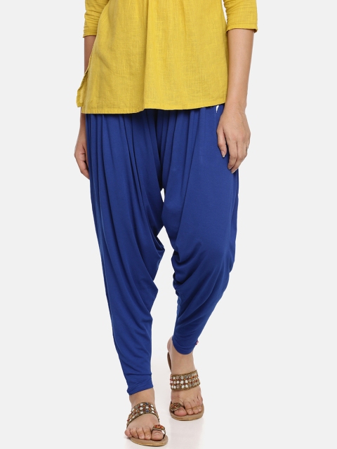 

Feather Soft Elite Women Blue Solid High-Rise Patiala