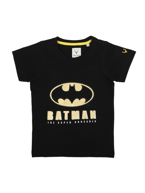 

Allen Solly Junior Boys Black Batman Printed Round Neck T-shirt